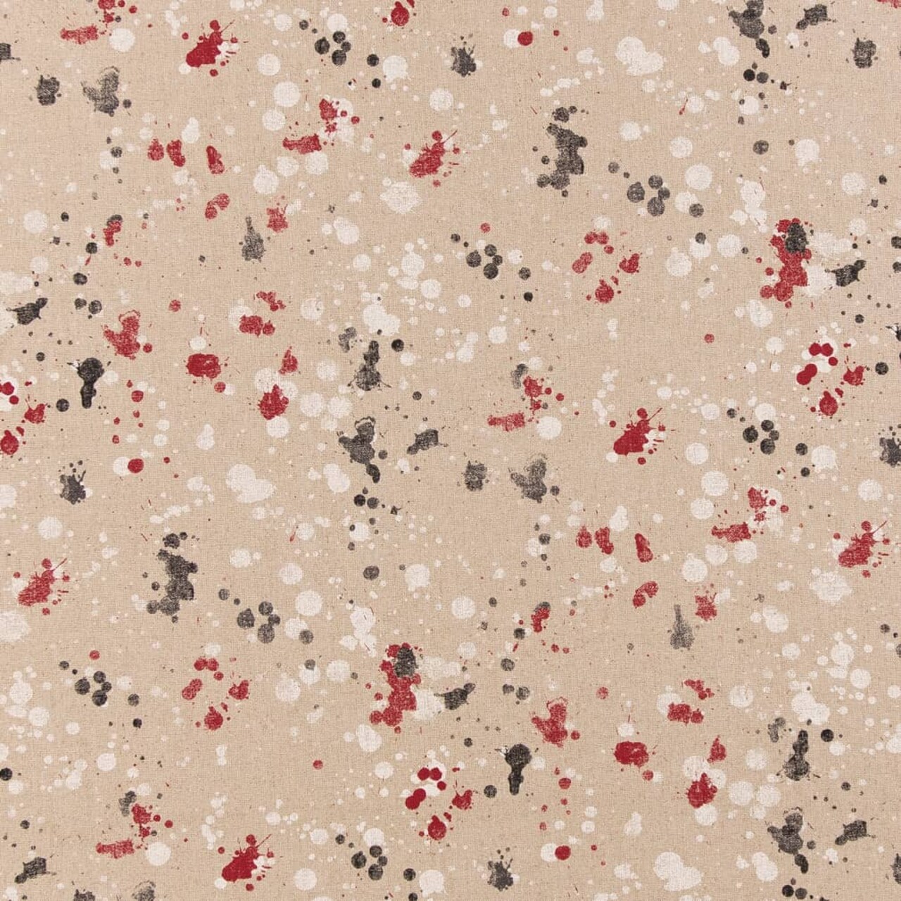 Festival - Black, Burgundy/Red/Rust Abstract/Geometric Upholstery Fabric 54 Inches"